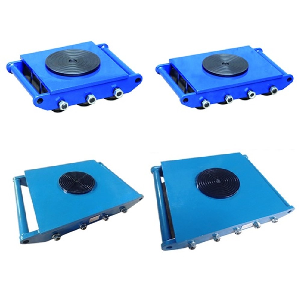 Industrial load skates with turntables available in 15T, 18T, 25T and 50T capacities